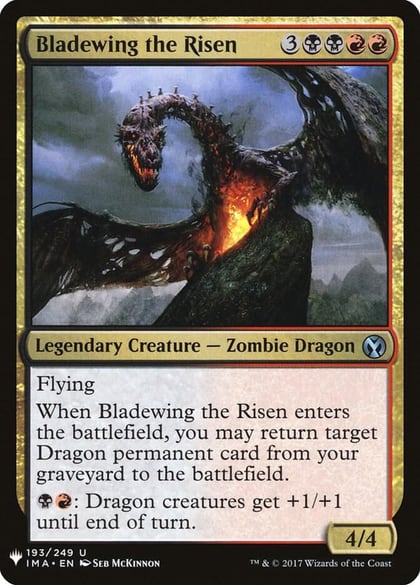 Bladewing the Risen, The List Reprints 193
