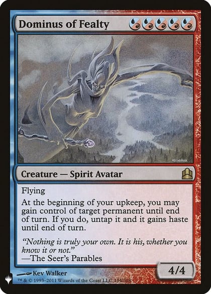 Dominus of Fealty, The List Reprints 194