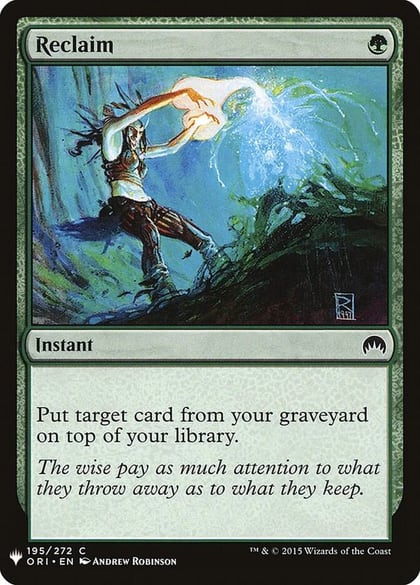 Reclaim, The List Reprints 195