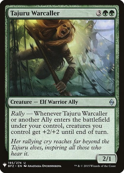 Tajuru Warcaller, The List Reprints 195
