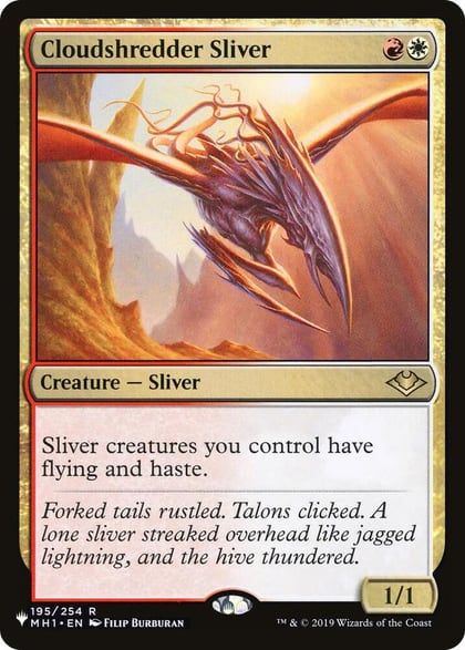 Cloudshredder Sliver, The List Reprints 195/254