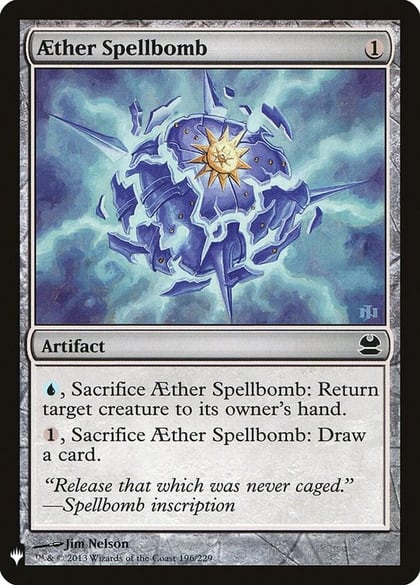 Aether Spellbomb, The List Reprints 196