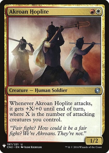 Akroan Hoplite, The List Reprints 197