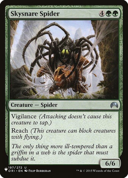 Skysnare Spider, The List Reprints 197/272