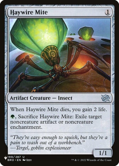 Haywire Mite, The List Reprints 199/012