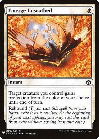 Emerge Unscathed, The List Reprints 19