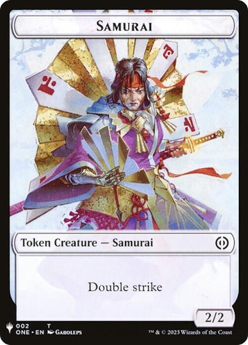 Samurai // Clue Double-Sided Token, The List Reprints 2 // 40