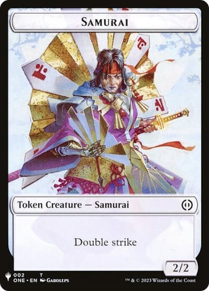 Samurai // Clue Double-Sided Token, The List Reprints 2 // 40