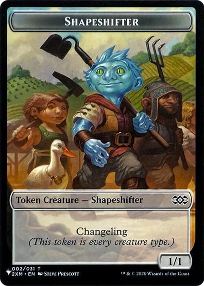 Shapeshifter // Dog Double-Sided Token, The List Reprints 2 // 1