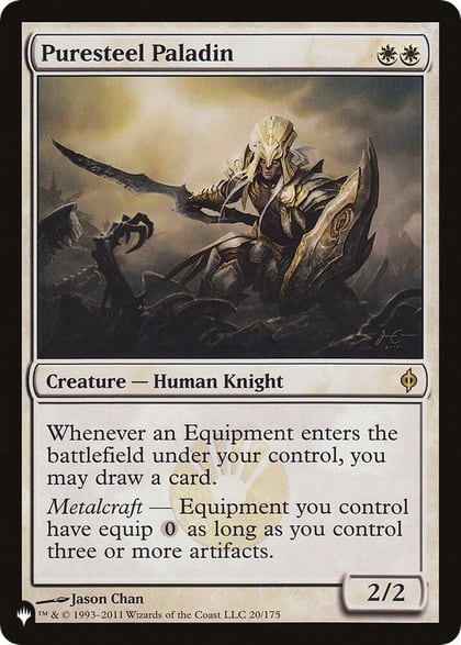 Puresteel Paladin, The List Reprints 20/175