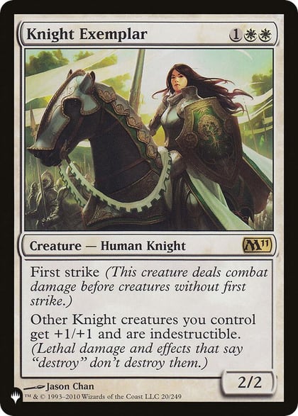 Knight Exemplar (M11), The List Reprints 20/249