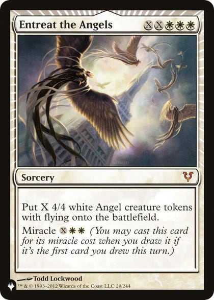 Entreat the Angels (AVR), The List Reprints 20