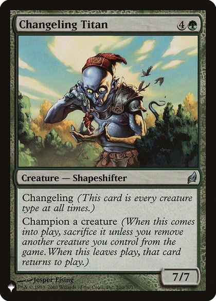Changeling Titan, The List Reprints 200/301