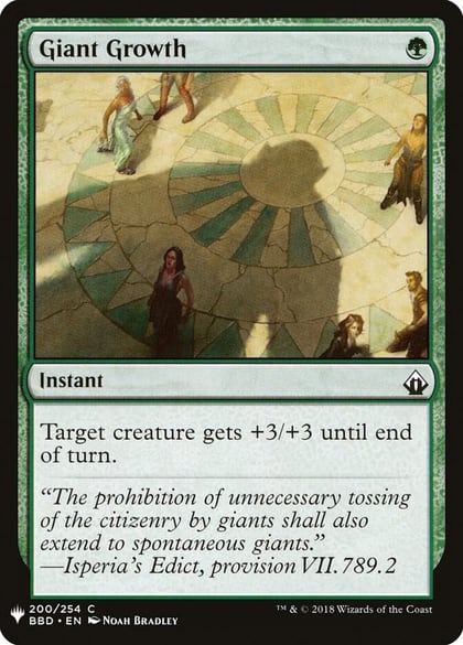 Giant Growth, The List Reprints 200