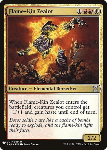 Flame-Kin Zealot, The List Reprints 201