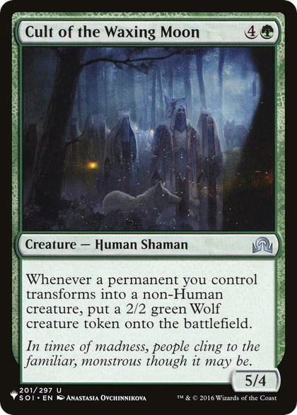 Cult of the Waxing Moon, The List Reprints 201/297