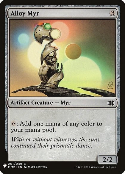 Alloy Myr, The List Reprints 201