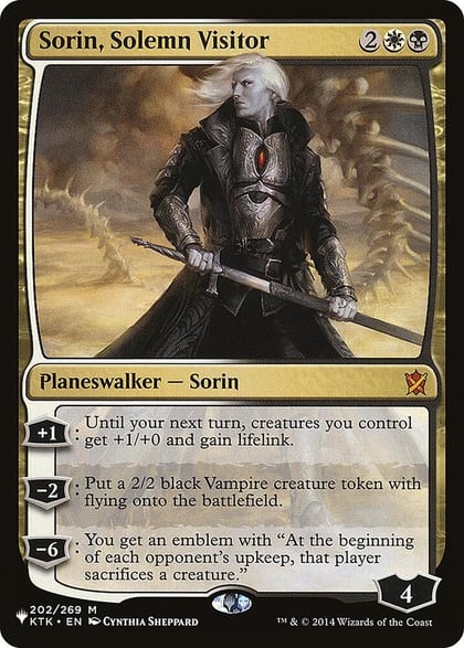 Sorin, Solemn Visitor, The List Reprints 202/269