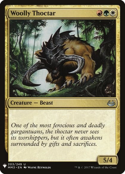 Woolly Thoctar, The List Reprints 203