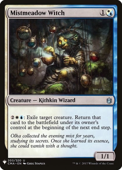 Mistmeadow Witch (CMA), The List Reprints 203
