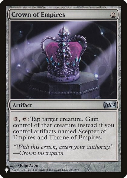 Crown of Empires, The List Reprints 203/249