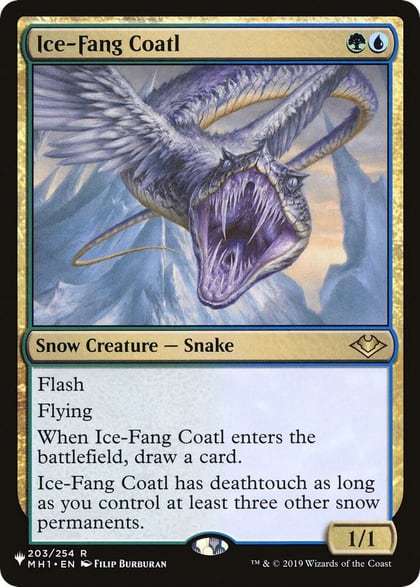 Ice-Fang Coatl, The List Reprints 203/254