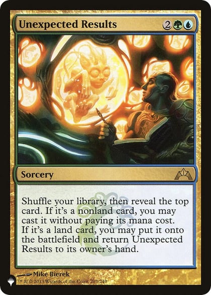 Unexpected Results, The List Reprints 203/249