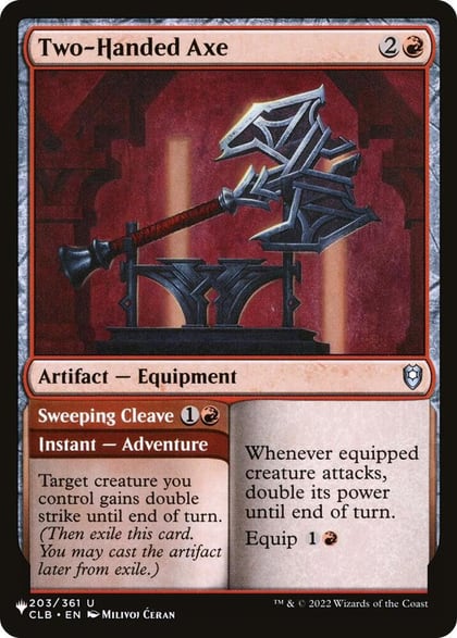 Two-Handed Axe, The List Reprints 203/361