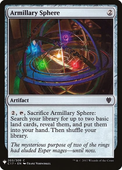 Armillary Sphere, The List Reprints 203