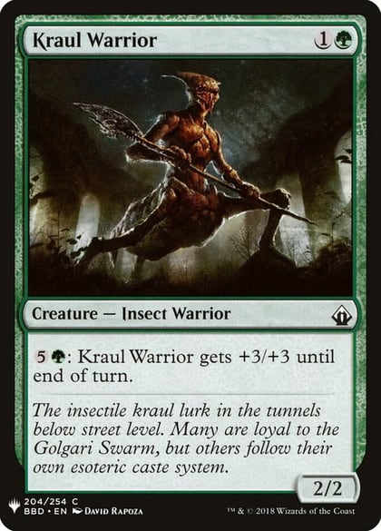 Kraul Warrior, The List Reprints 204