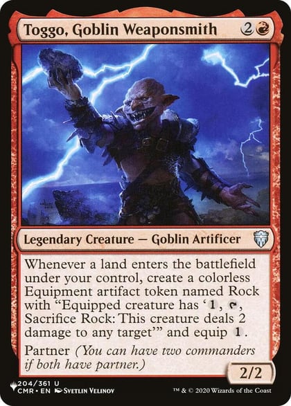 Toggo, Goblin Weaponsmith, The List Reprints 204/361