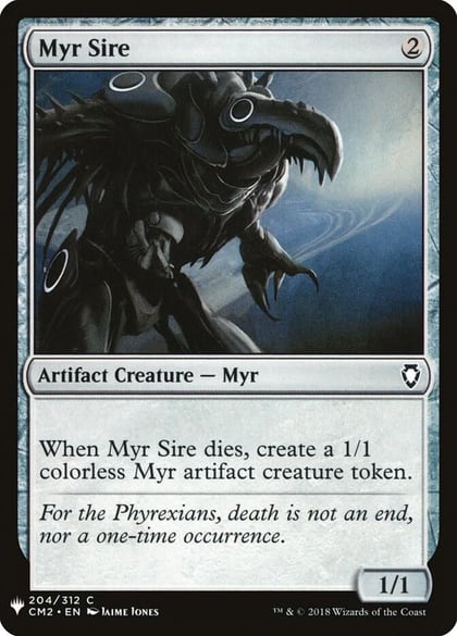 Myr Sire, The List Reprints 204