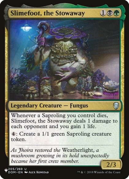 Slimefoot, the Stowaway, The List Reprints 205/269