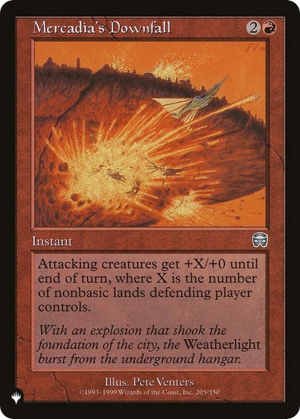 Mercadia's Downfall, The List Reprints 205/350