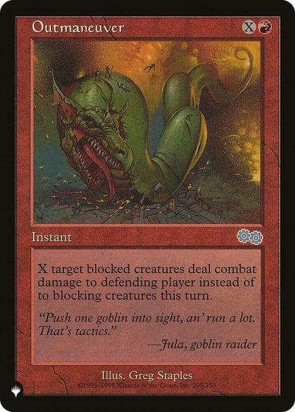 Outmaneuver, The List Reprints 205/350
