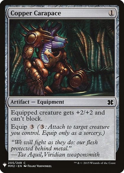 Copper Carapace, The List Reprints 205