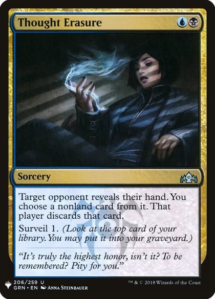Thought Erasure, The List Reprints 206