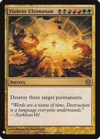 Violent Ultimatum, The List Reprints 206/249