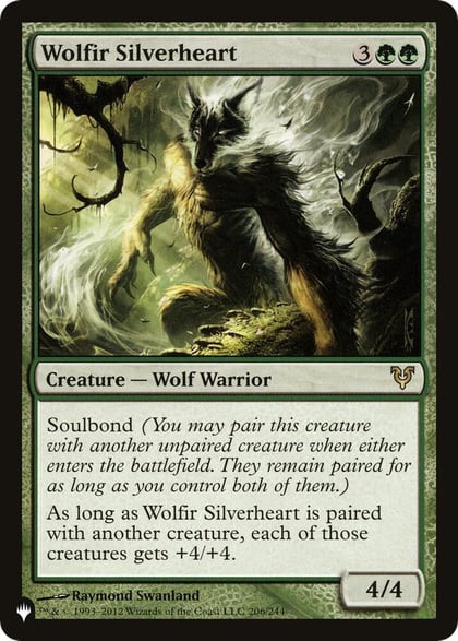 Wolfir Silverheart, The List Reprints 206/244