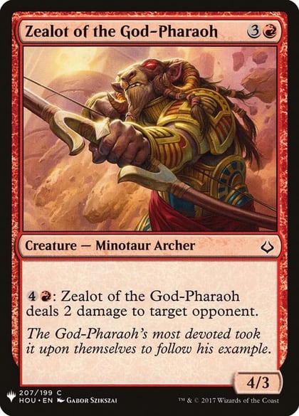Zealot of the God-Pharaoh, The List Reprints 207