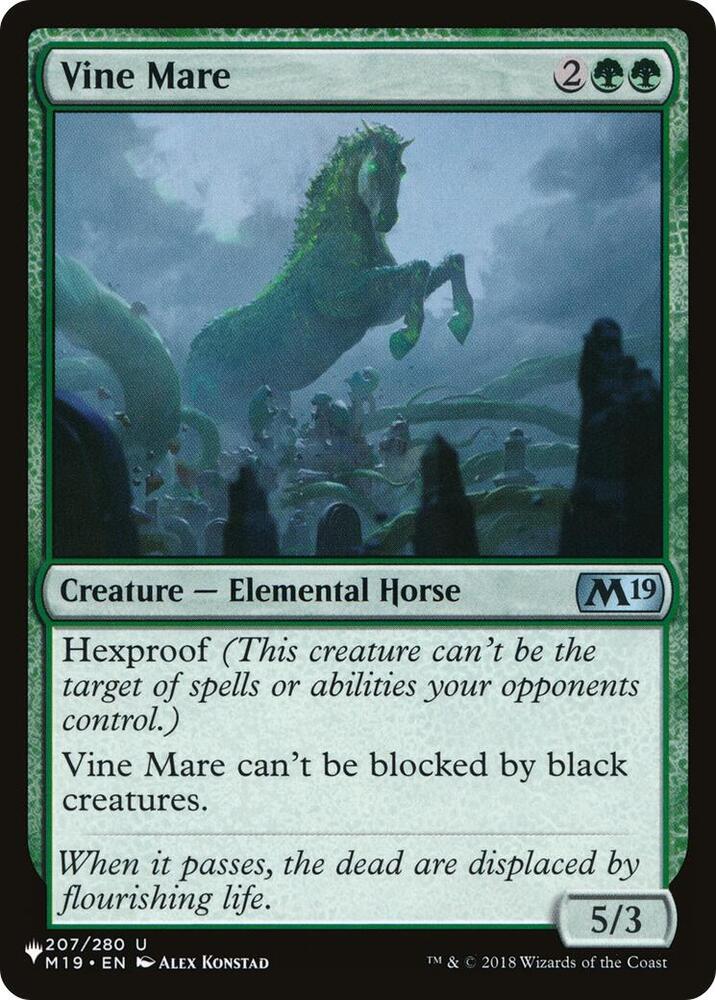 Vine Mare, The List Reprints 207/280