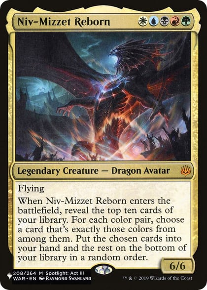 Niv-Mizzet Reborn, The List Reprints 208/264