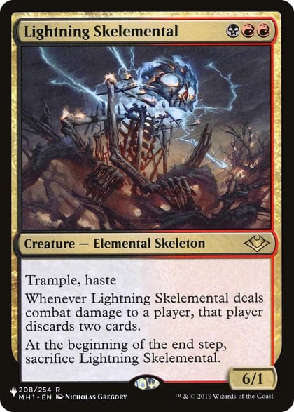 Lightning Skelemental, The List Reprints 208/254