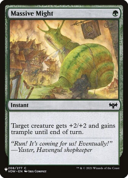 Massive Might, The List Reprints 208/277