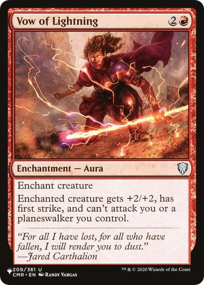 Vow of Lightning, The List Reprints 209/361