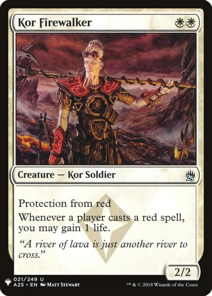 Kor Firewalker, The List Reprints 21