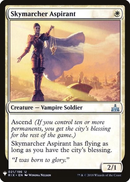 Skymarcher Aspirant, The List Reprints 21