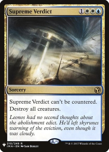 Supreme Verdict, The List Reprints 210