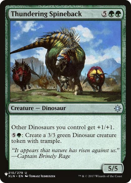 Thundering Spineback, The List Reprints 210/279
