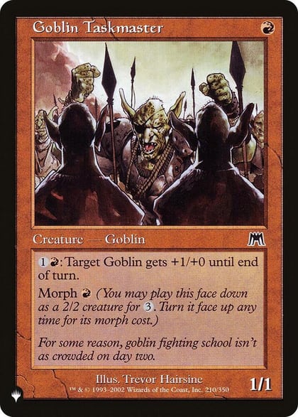 Goblin Taskmaster, The List Reprints 210/350